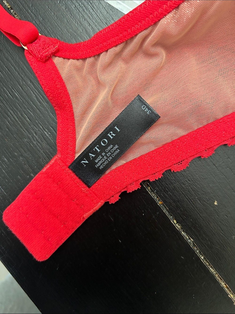 NWT Natori Red Glamour Push Up Underwire Bra 34D - Picture 5 of 6